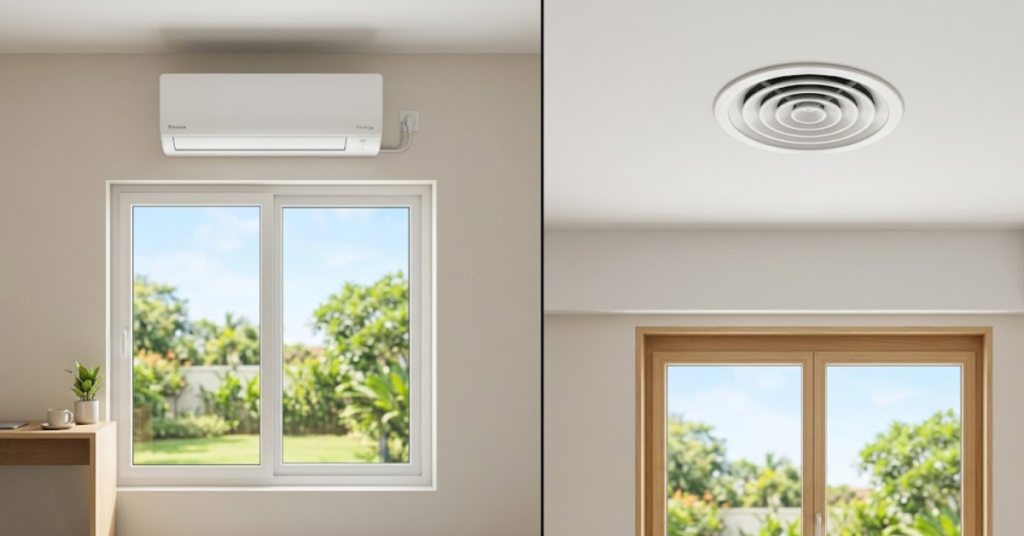 ductless vs central ac