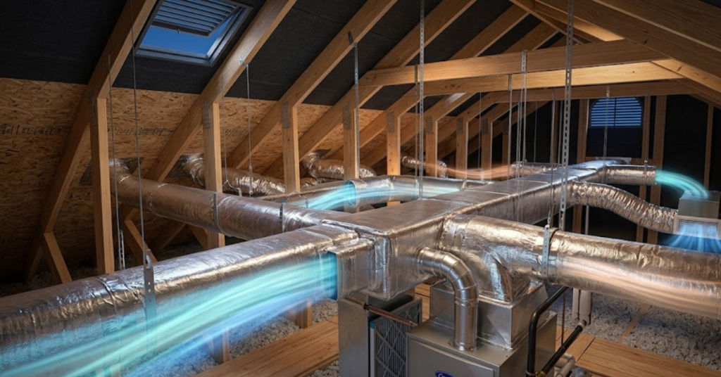 high efficiency furnace installation