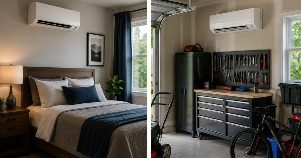 Can I Install a Ductless Unit in a Bedroom or Garage